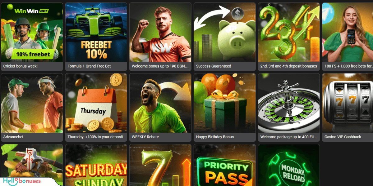 WinWin Casino Bonuses