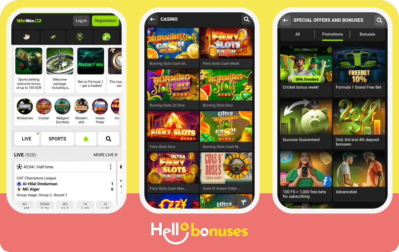 WinWin Casino mobile