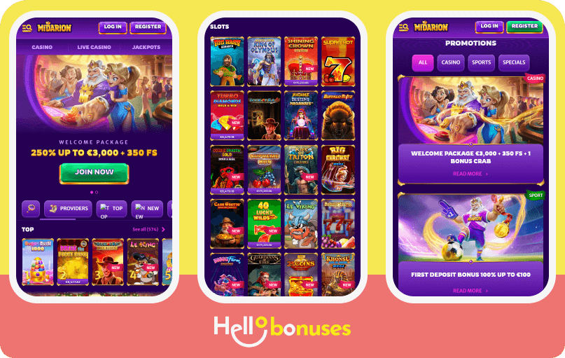 Midarion Casino mobile