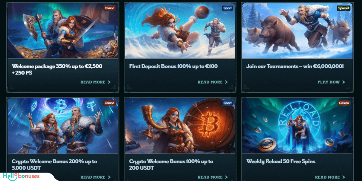 Ragnaro Casino Bonuses