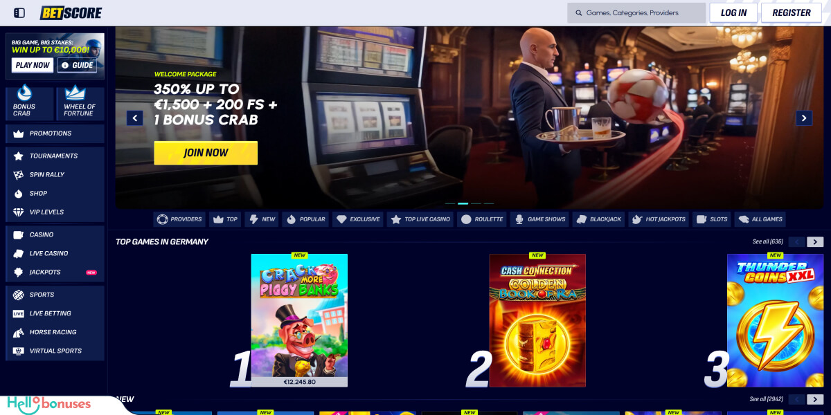 BetScore Casino Recensie