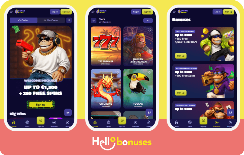 BonusKong Casino mobile