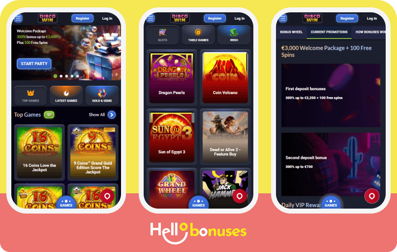 Disco Win Casino mobile