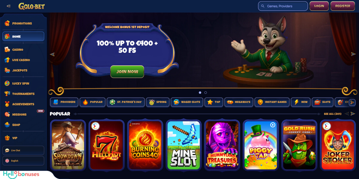 Golobet Casino Review