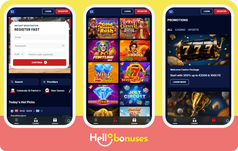 SpinTexas Casino mobile