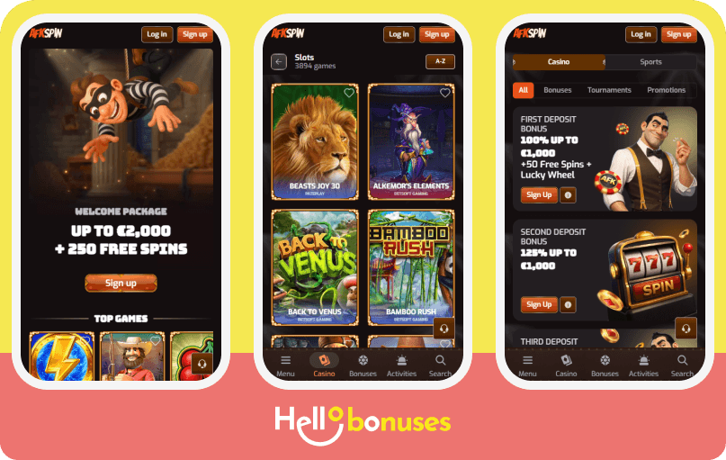 AFKSpin Casino mobile
