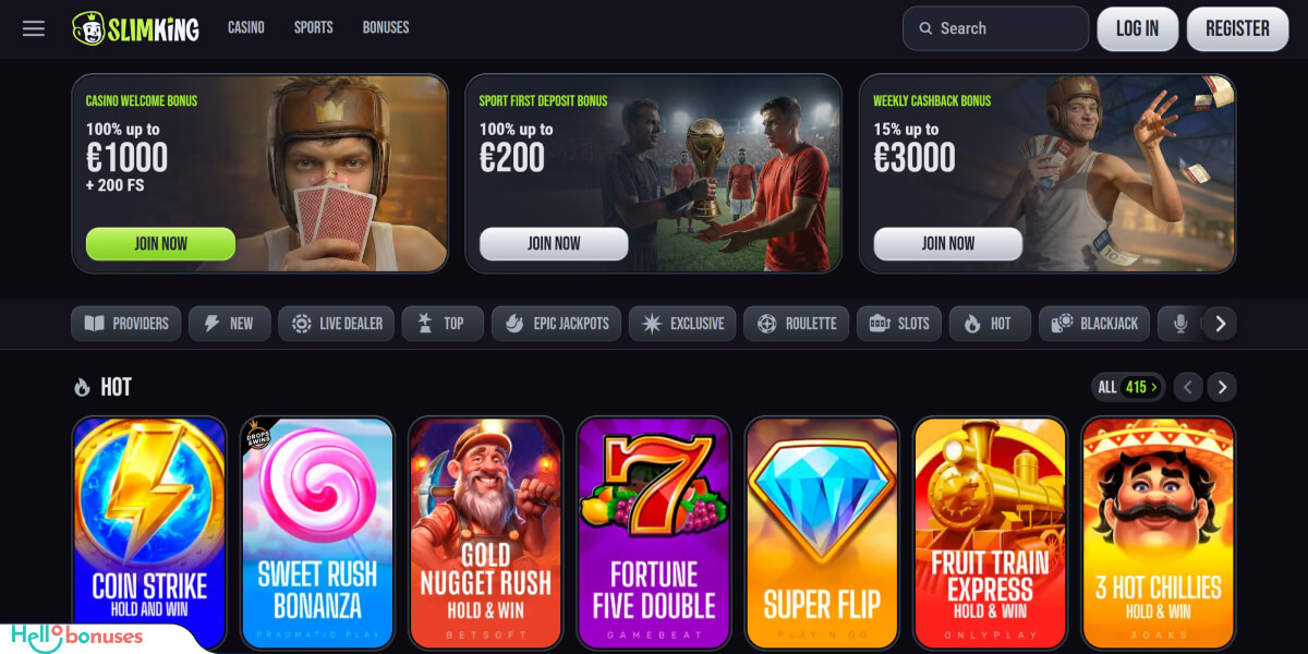 Slim King Casino Recensie