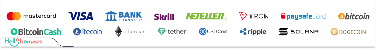Zombillion Casino payment methods