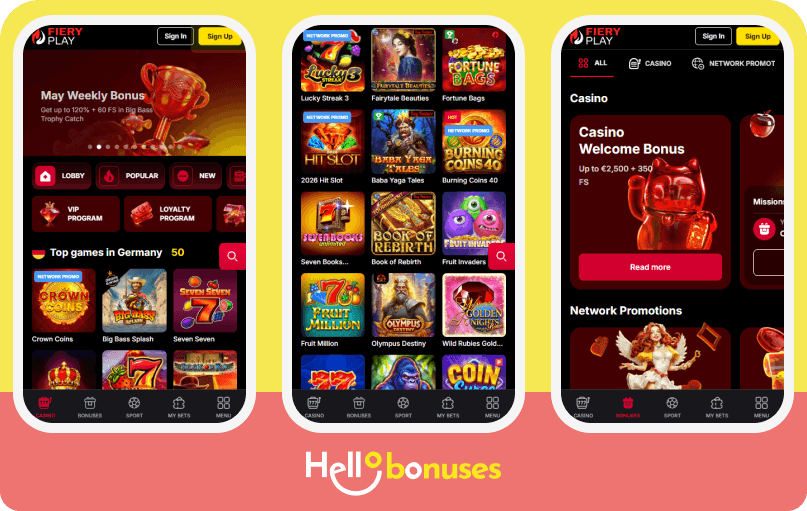 Fieryplay Casino móvil