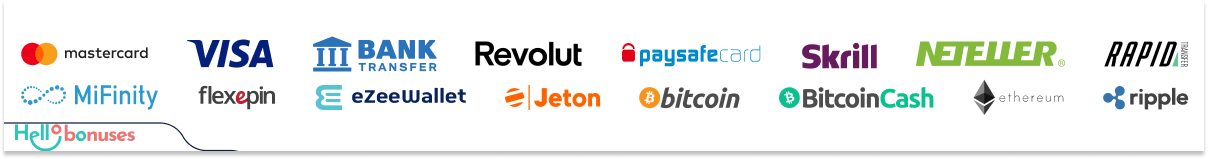 Godz Casino payment methods