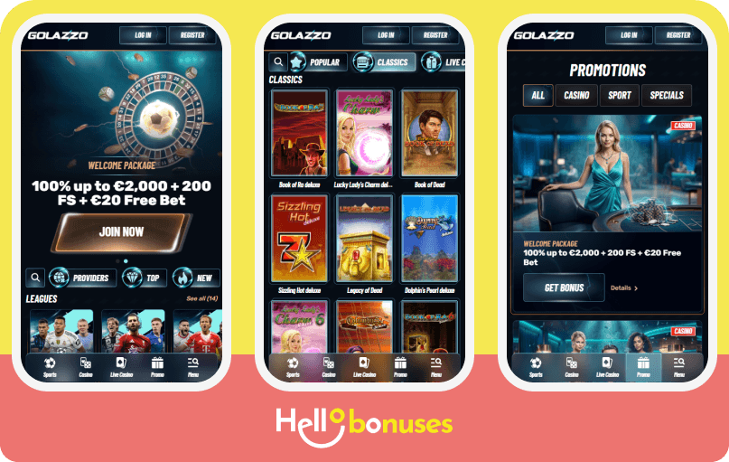Golazzo Casino mobil