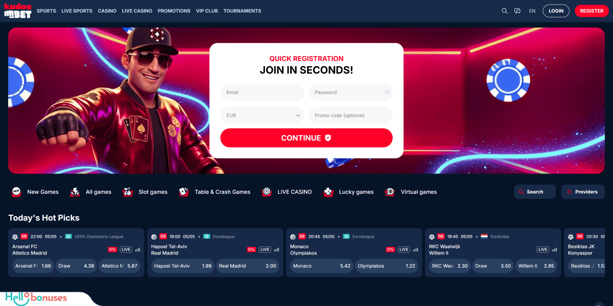 KudosBet Casino Review