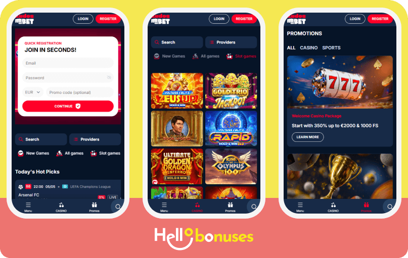 KudosBet Casino mobile