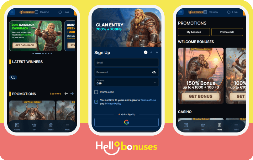 Odin Fortune Casino mobile