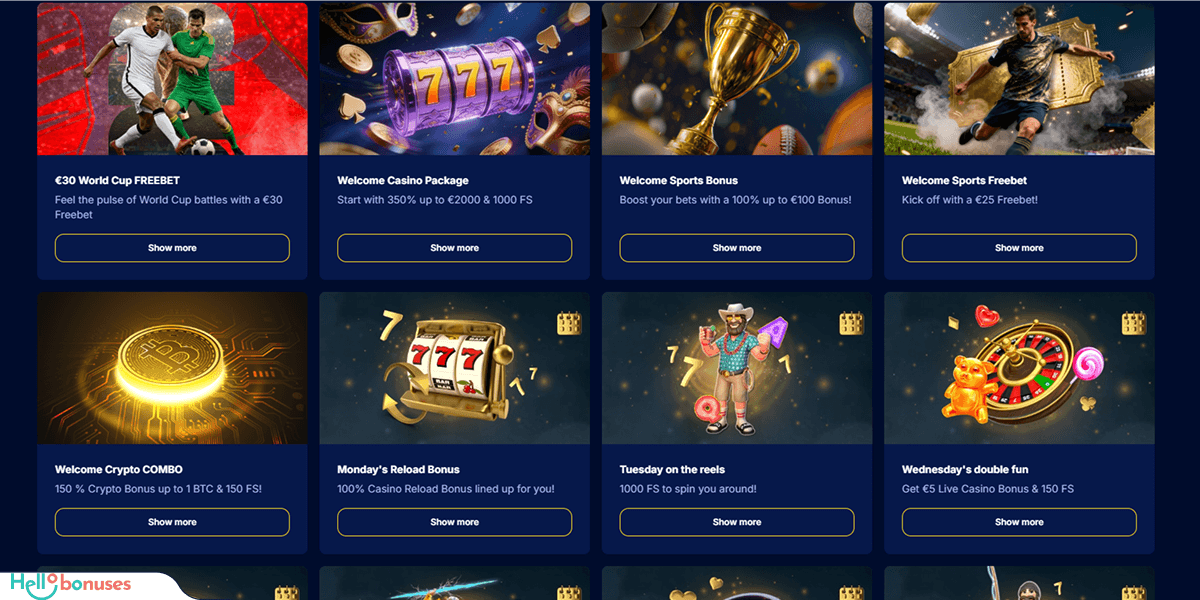 FIesta Slots Casino Bonuses