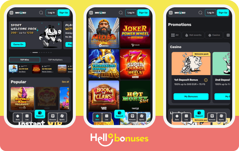 InkyBet Casino mobile