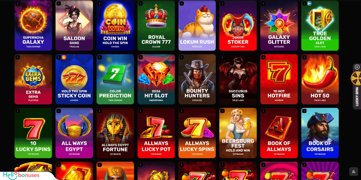 Giochi di SpinKong Casinò