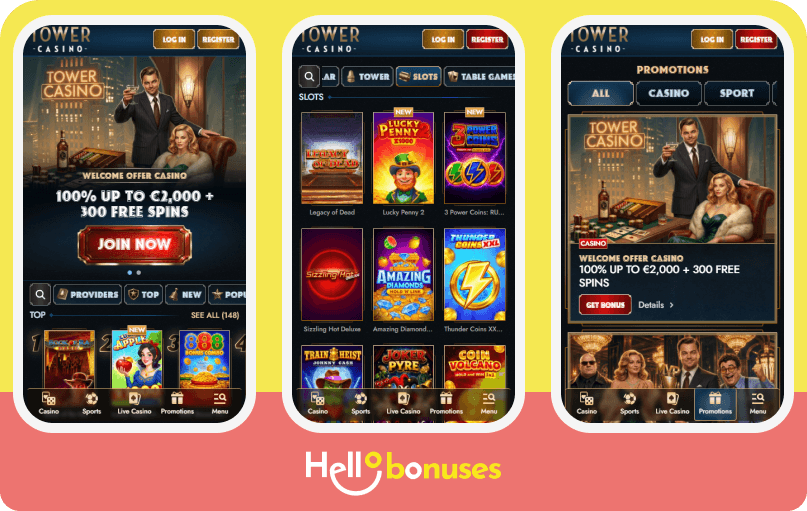 TowerCasino pro mobil