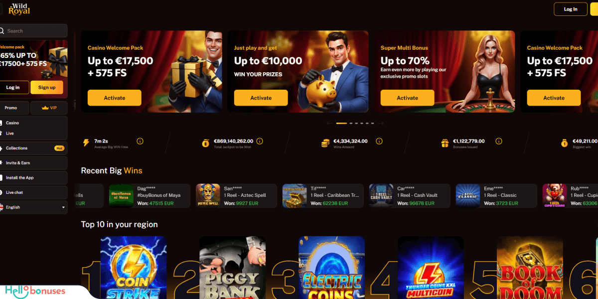 Wild Royal Casino Review
