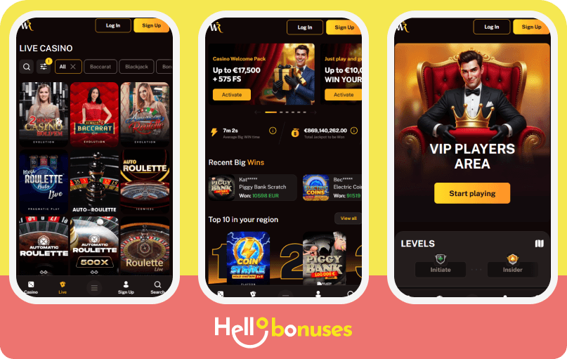 Wild Royal Casino mobile
