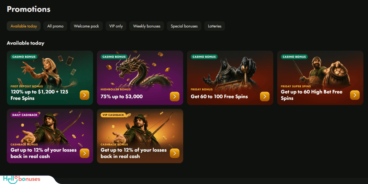 Wincrown Casino Bonuses