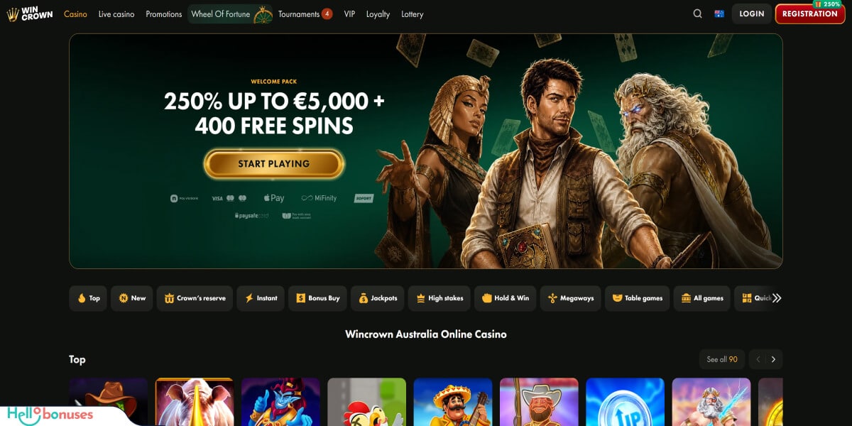 Wincrown Casino Review