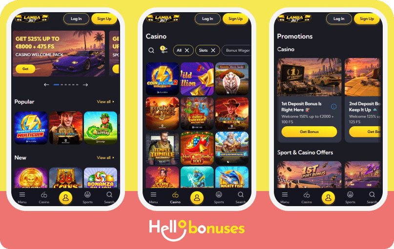 Lamba Bet Casino mobile
