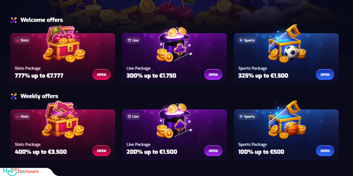 Trixino Casino Bonuses
