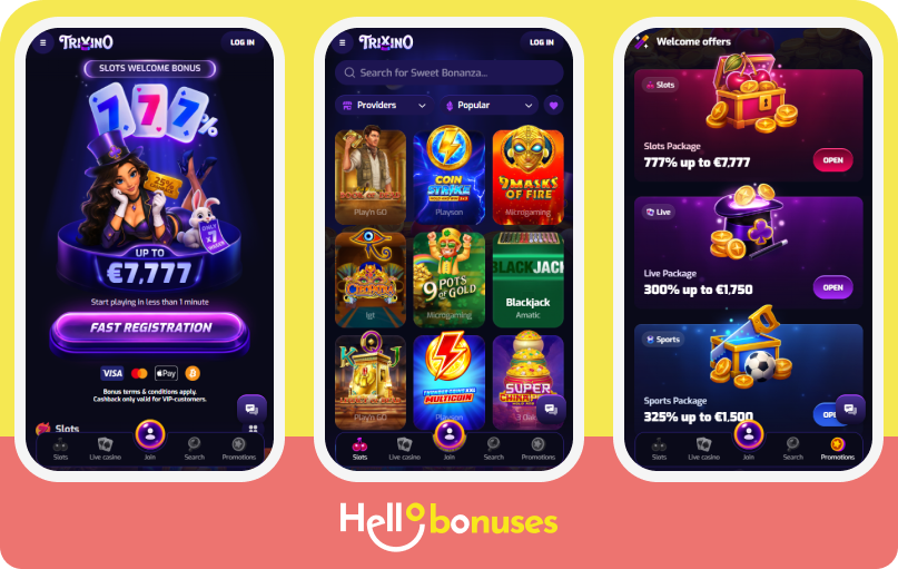 Trixino Casino mobile